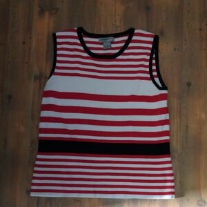 Designers Originals Red and White Striped Top